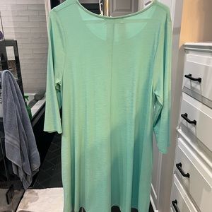 Little Miss Solid Mini Dress In Mint